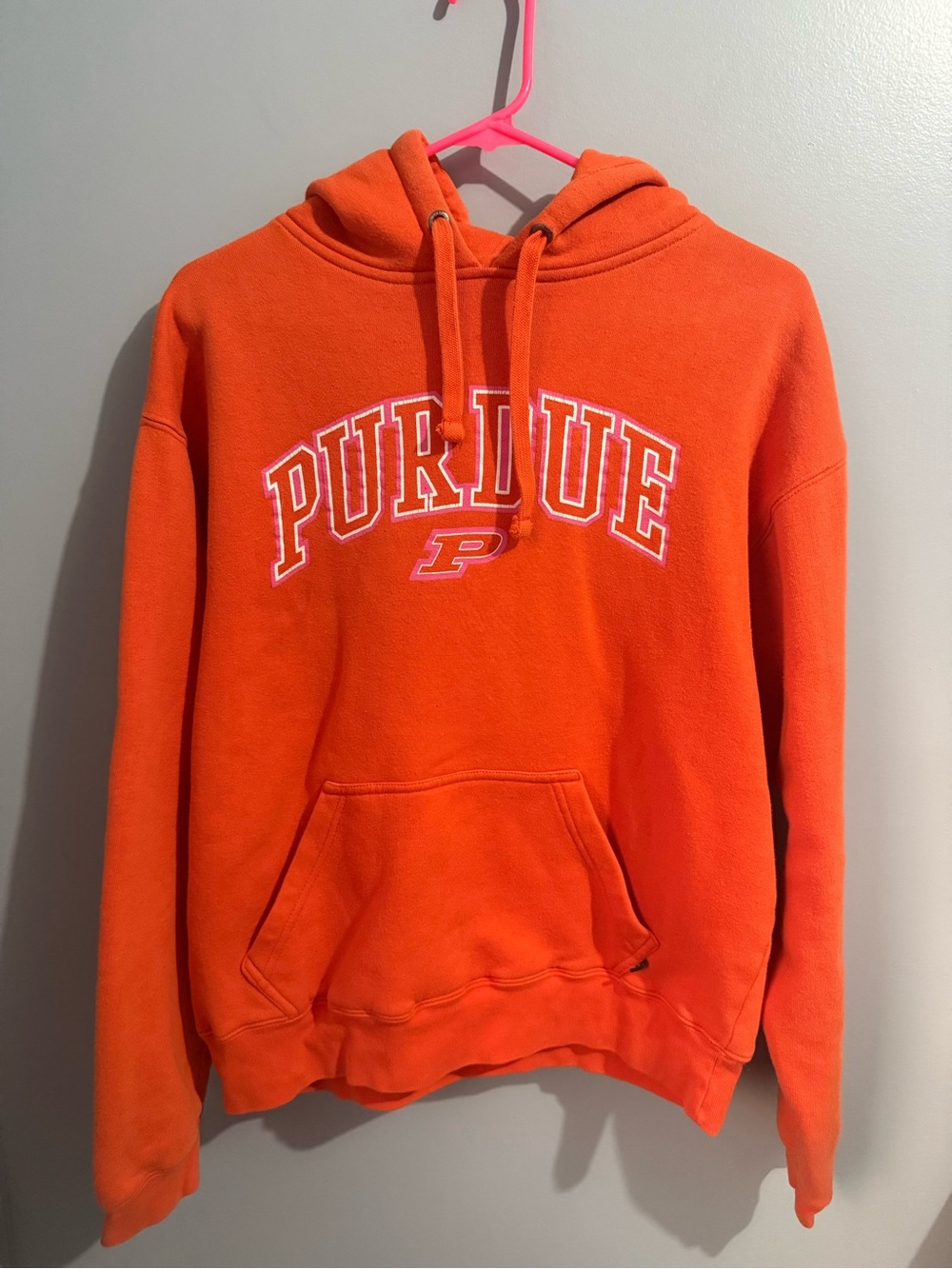 Purdue Orange & Pink Hoodie Size Small